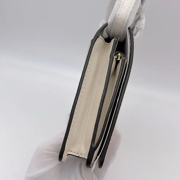 Coach Anna Foldover Clutch Crossbody Bag With Heart Print - Picture 3 of 16